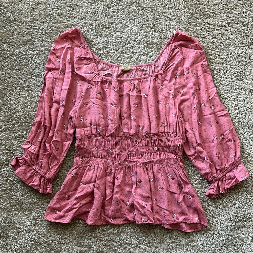 Pink Floral Shirt